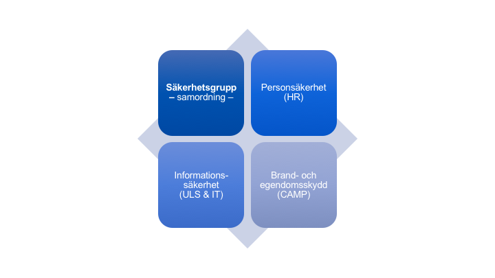 Org-skiss säkerhetsorganisation