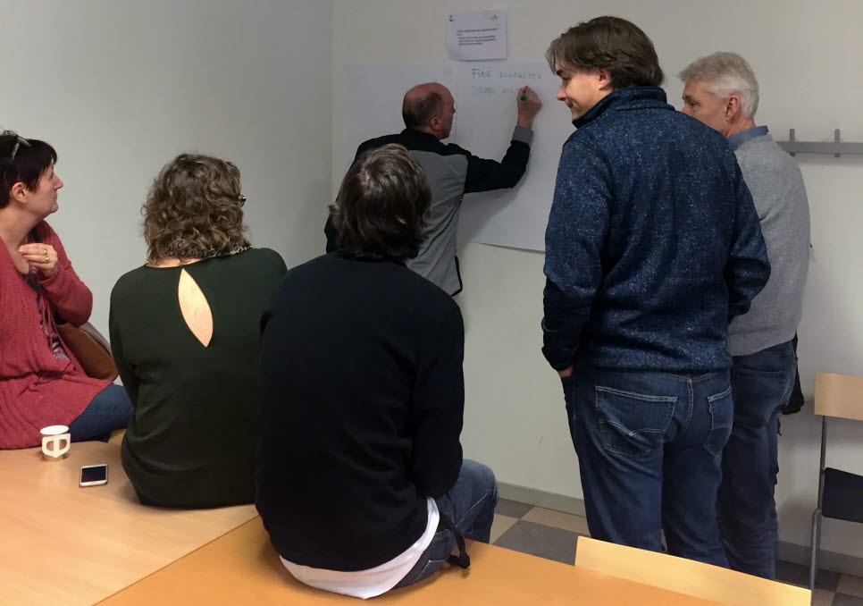 Gruppdiskussion i samband med workshop om ny strategi 1 feb 2018