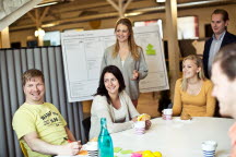 Workshop med studenter i samverkansavdelningens lokaler i Östersund