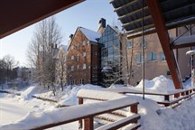 Exteriör Campus Sundsvall, vinterbild